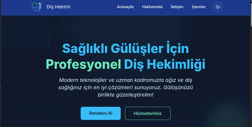 Diş Hekimi Web Sitesi